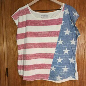 Eddie Bauer Outdoor American Flag T-shirt size XL